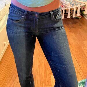 Paige Women's Navy Blue Jeans Size 26